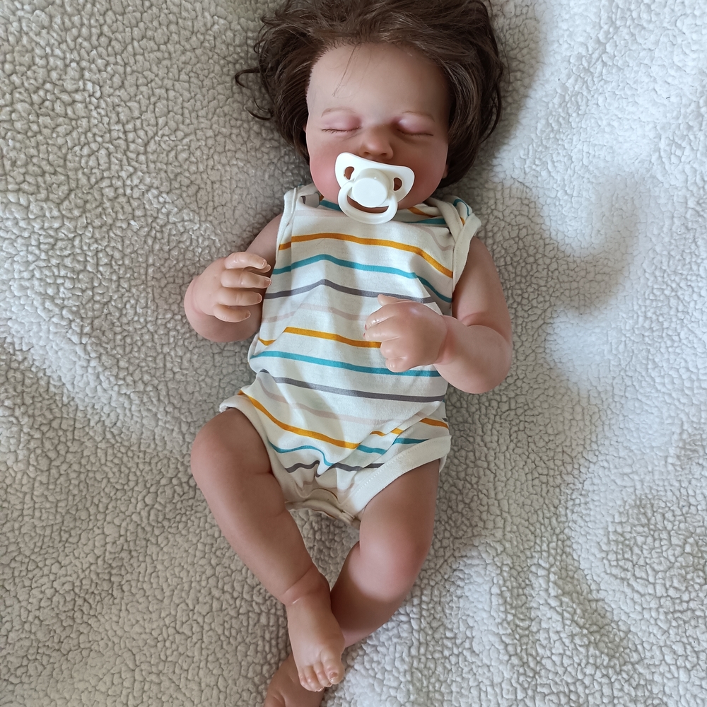 Striped Baby Doll with Pacifier